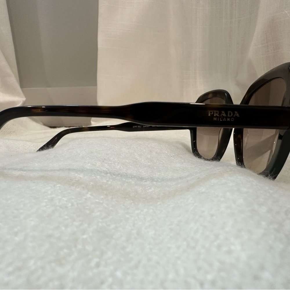 Prada Tortoiseshell Frame Sunglasses with Brown Gradient Lenses - Picture 3 of 10